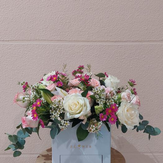 Pastel Perfection Box Bouquet
