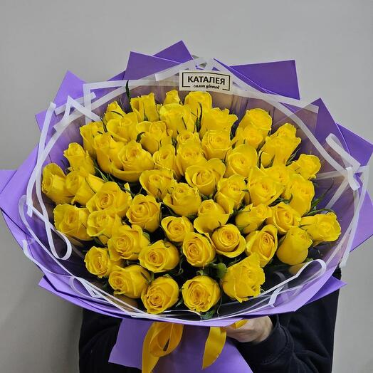 Ramo de rosas amarillas
