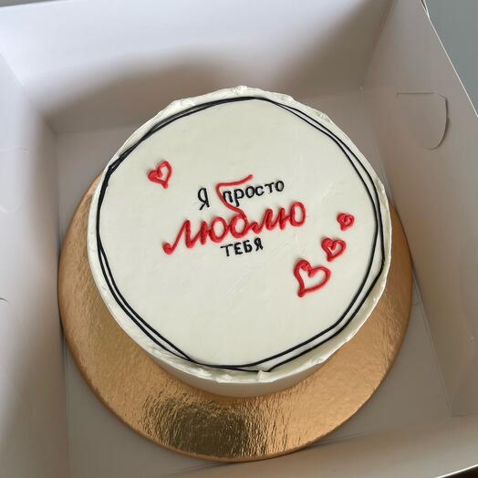 Бенто-торт «люблю тебя»