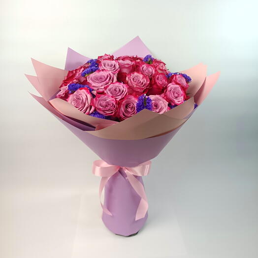 Eternal 25 Purple Rose Bouquet