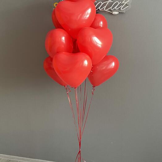 10 pcs Latex Hearts