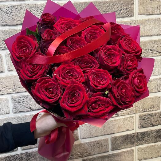 The rose is red