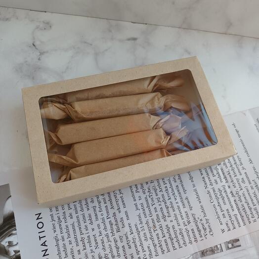 Ириски ручной работы сливочные на молочном шоколаде