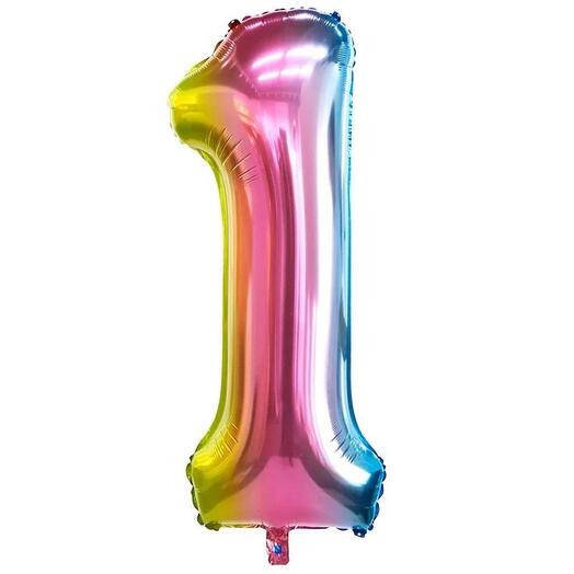 🎈Шар фольгированный цифра 1
