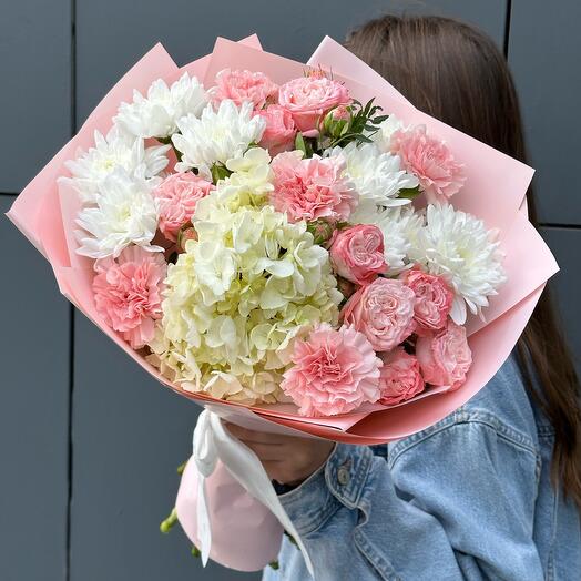 Букет с гортензией «Моя прелесть» 💝