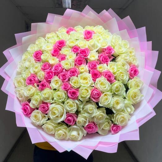 101 РОЗА НЕЖНЫЙ БУКЕТ 😍