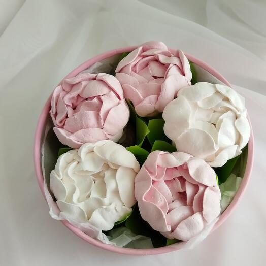 Набор из зефирных цветов 5 шт