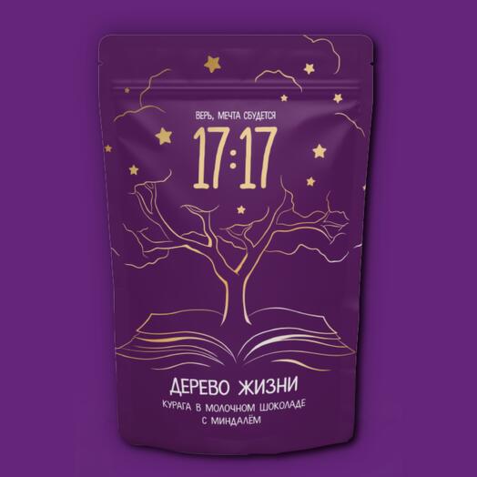 Курага в молочном шоколаде с миндалем 120г (17:17)