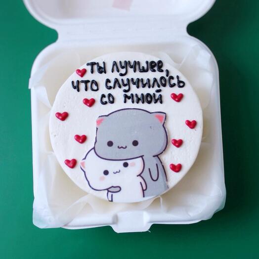 Бенто торт на годовщину второй половинке, мужу, жене, парню, девушке, на день рождения