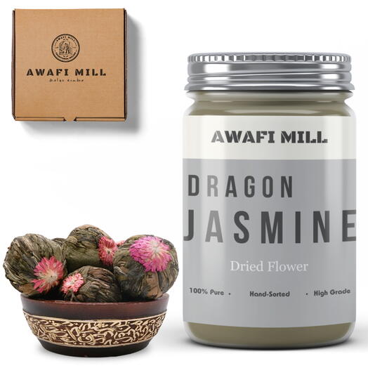 AWAFI MILL Jasmine Dragon Big | Phoenix Pearl Tea - Bottle of 100 Gram