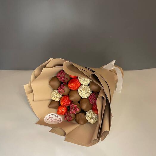 Клубника в шоколаде букет XS(250грамм)