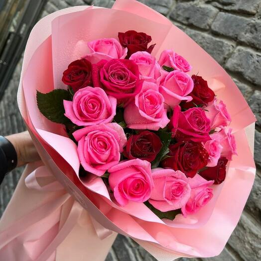 21 Розы микс Голландские