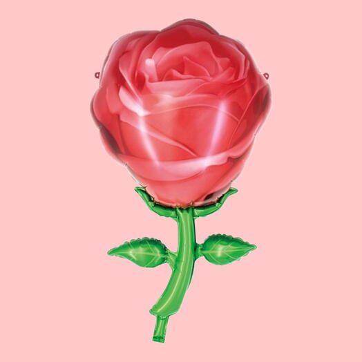 Шар гелий Роза красная. Helium foil balloon Rose red