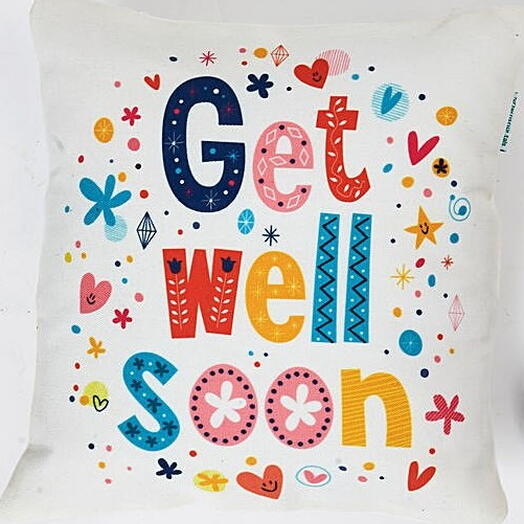 Get Well Soon Cushion: Comforting Gift for Recovery