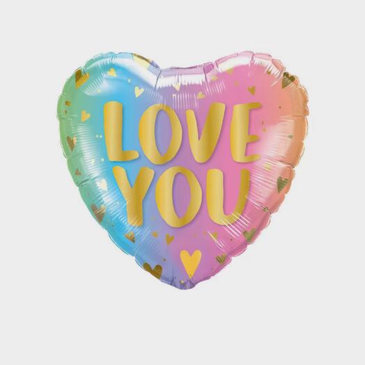 Шар сердечко Love You