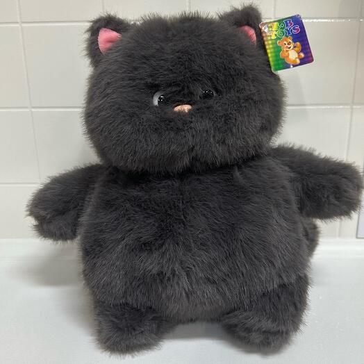Кот Бегемот (серый) 35 см