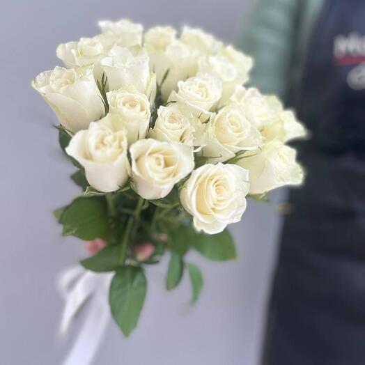 -20%АКЦИЯ🌹Букет-комплимент "Лунный свет"/Роза Кения/Кенийские розы/цветы под ленту/Цветы Уфа/Доставка цветов Уфа/Цветы в Уфе