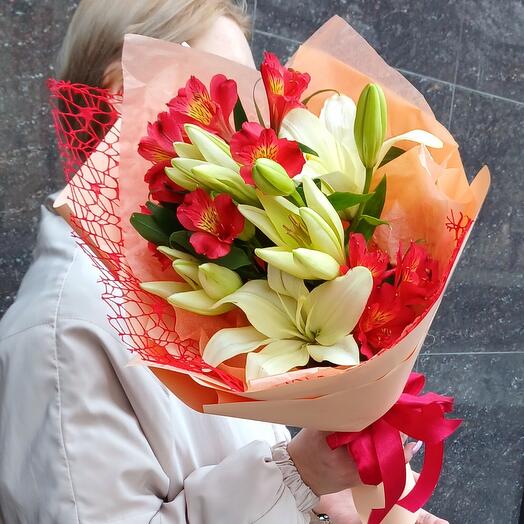Букет из лилий