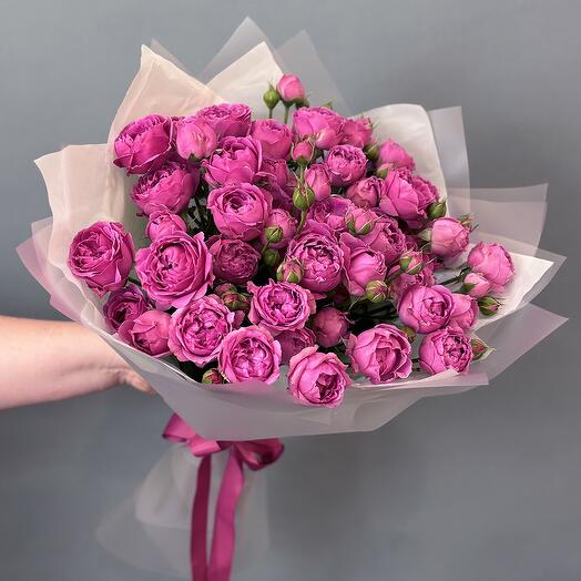 Ramo de 15 rosas de peonía Misty Bubbles