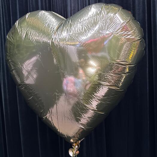 Сердце Розовое золото