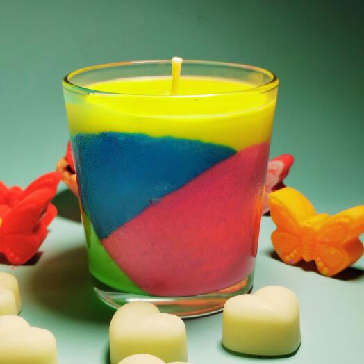 "Радуга" натуральная ароматическая свеча, 250 мл