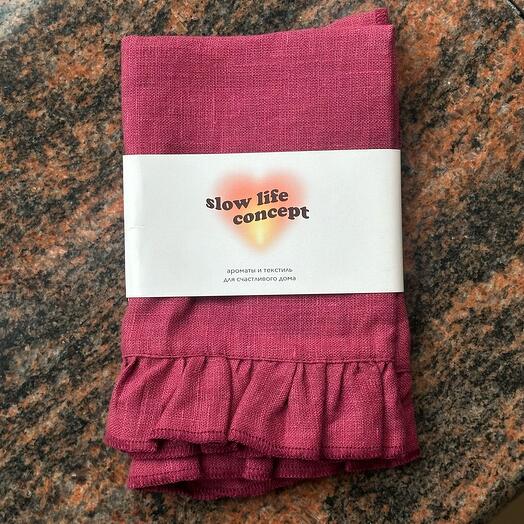 Салфетка с рюшами «Ягодный сорбет»