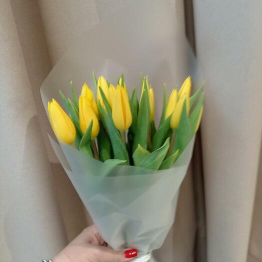 Солнечный микс тюльпанов 15 шт