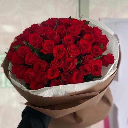 Моно букет из 51 розы