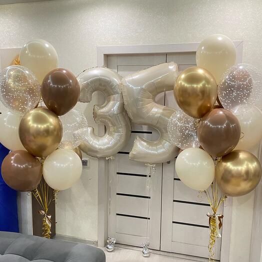 Гелиевые шары на юбилей