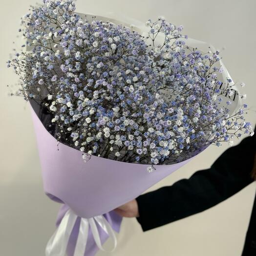 Букет из гипсофилы 💜 / цветы с доставкой в Уфе