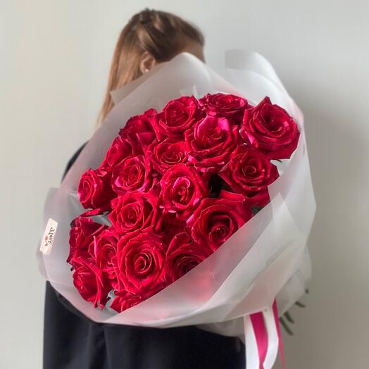 Букет из 15 красных роз