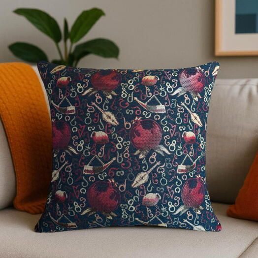 Decorative pillow souvenir Symbols of Georgia