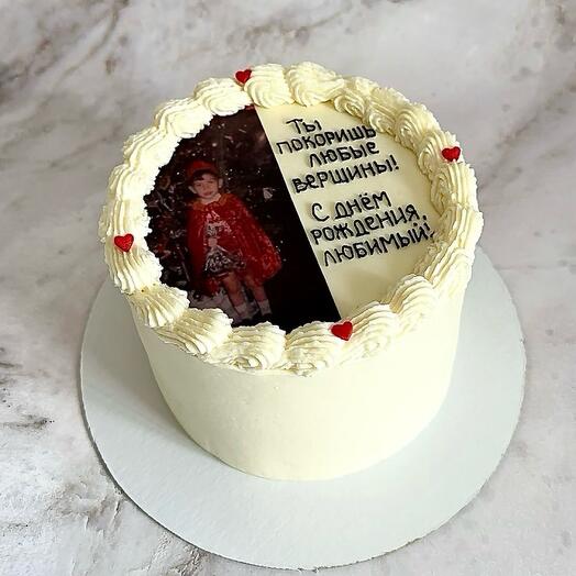 Торт с фото и надписью/День рождения/сладкий подарок,сюрприз