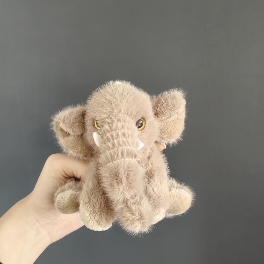 Игрушка-брелок "слоник" коричневый