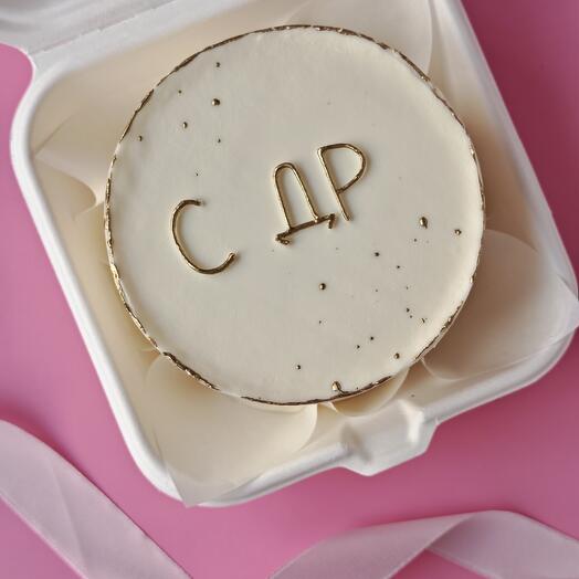 Бенто торт "С ДР" на день рождения для друга, подруги, сестры, брата