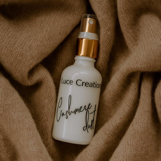 Ароматический рум спрей для дома Luce Creations с ароматом Cashmere dust (пачули, белый кедр) 50 мл
