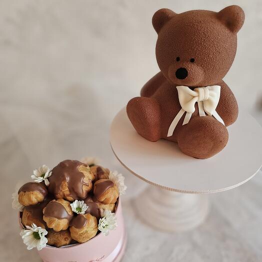 3Д десерт и набор профитролей