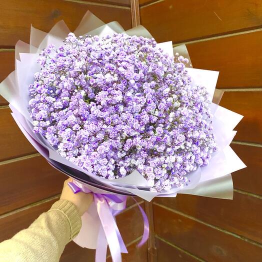Букет из сиреневой гипсофилы💜