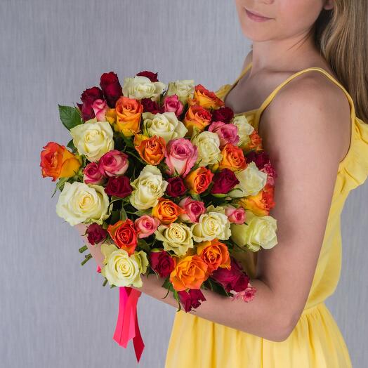 Букет из 51 Розы Кения Микс N 7312