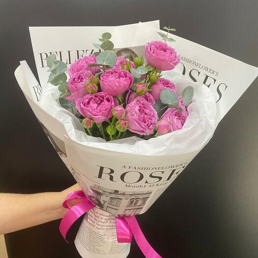 Букет из пионовидных роз 🌹