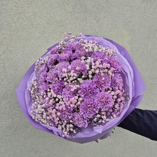 Bouquet of carnations "Lavender"