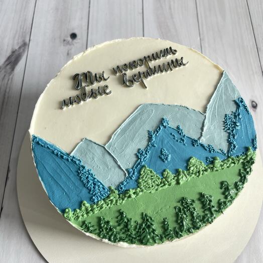 Торт с горами