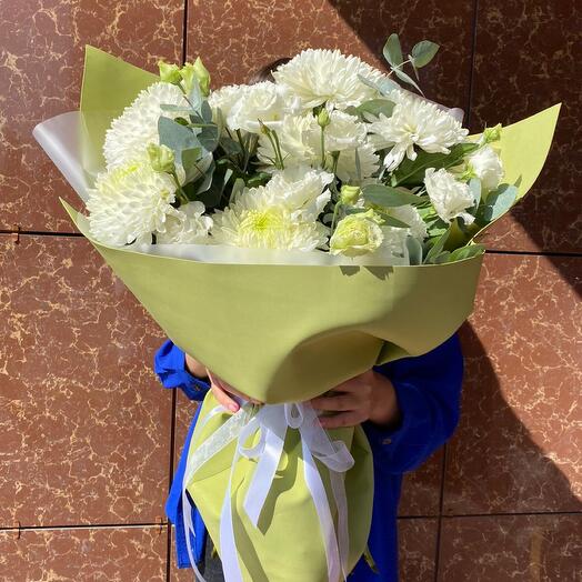 Авторский букет из хризантемы 💐