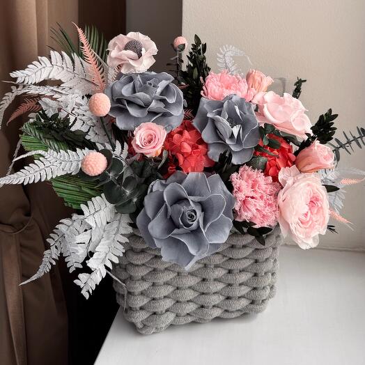 Плетённое кашпо