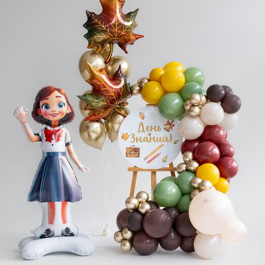 Фотозона из гелиевых шаров 1 Сентября