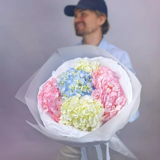 Букет из гортензий 5 шт