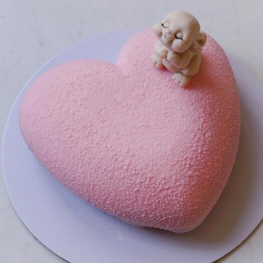 Муссовый торт «Сердце» размер М