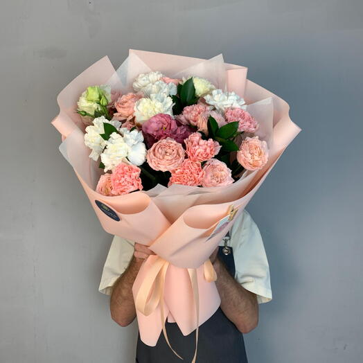 Букет 344 🌸 «Нежность в сердце» 🌸