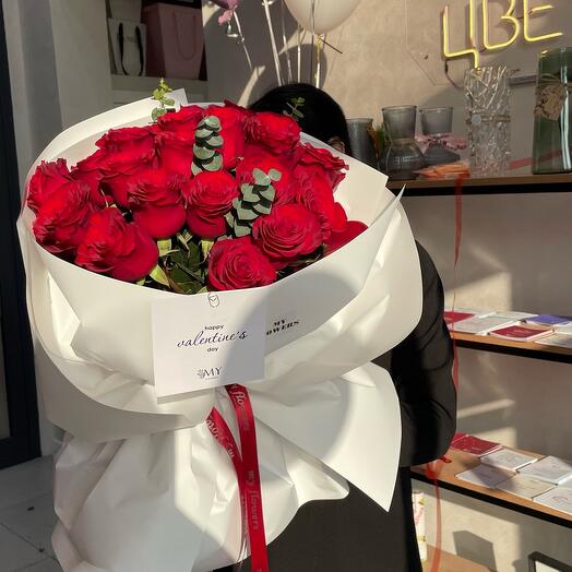 Моно букет из роз