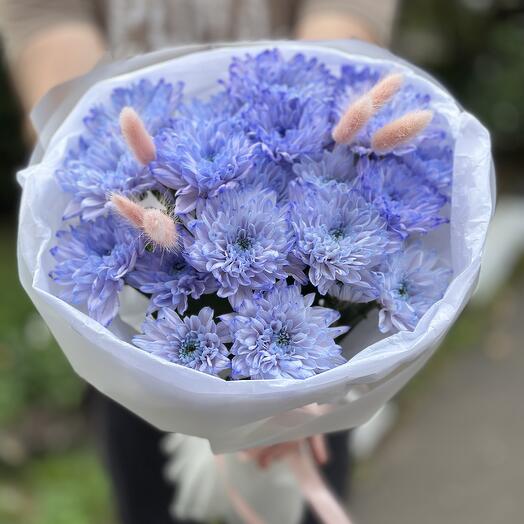 Букет цветов. Хризантема кустовая фиолетовая